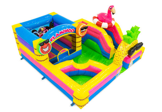 Commandez le château gonflable Flamingo pour les enfants. Achetez des châteaux gonflables en ligne chez JB Gonflables France