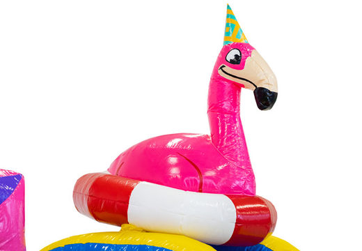 Commandez un grand château gonflable gonflable sur le thème Party pour les enfants. Achetez des structures gonflables en ligne chez JB Gonflables France