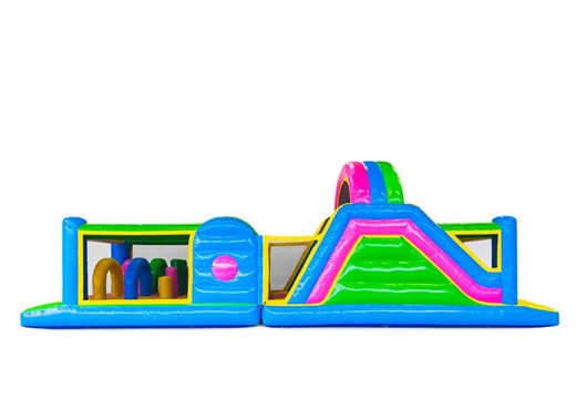 Commandez 13 mètres parcours d'obstacles gonflables dans le couleurs joyeuses pour les enfants. Achetez des parcours d'obstacles gonflables en ligne maintenant chez JB Gonflables France