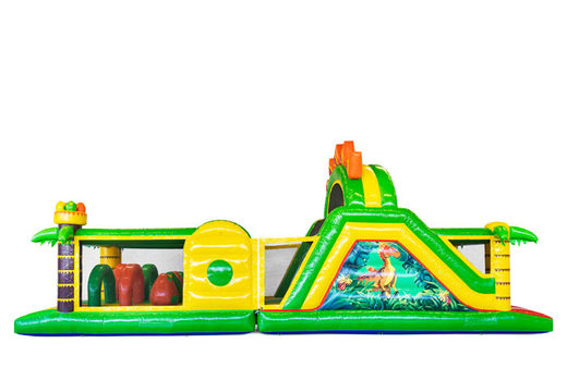 Commandez 13 mètres parcours d'obstacles gonflables dans le thème Dinosaure pour les enfants. Achetez des parcours d'obstacles gonflables en ligne maintenant chez JB Gonflables France