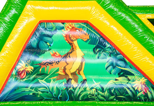  Parcours d'obstacles dans le thème Dinosaure pour les enfants. Commandez des parcours d'obstacles gonflables maintenant en ligne chez JB Gonflables France