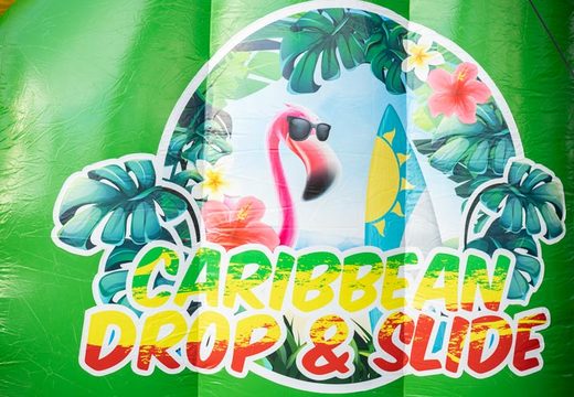 Commandez le thème Drop and Slide in Caraïbes pour les enfants. Achetez des toboggans gonflables maintenant en ligne chez JB Gonflables France