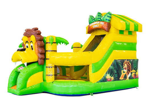 Achetez un château gonflable gonflable Funcity dans le thème du Lion pour les enfants. Commandez maintenant des châteaux gonflables gonflables chez JB Gonflables France