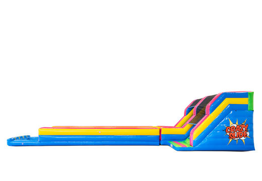Commandez 15m de toboggan aquatique gonflable Standard Crazyslide pour enfants. Achetez des toboggans aquatiques en ligne maintenant chez JB Gonflables France
