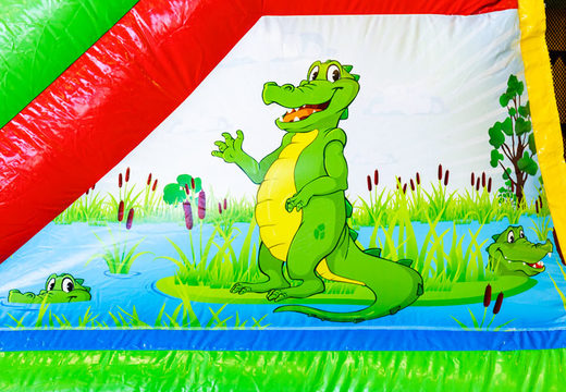 Château gonflable Mini Multiplay gonflable sur le thème du Crocodile à vendre pour les enfants. Commandez maintenant des châteaux gonflables gonflables chez JB Gonflables France