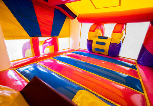 Achetez le château gonflable sur le thème de la Licorne Slide Park Combo pour les enfants. Jeux gonflables avec toboggan, commandez maintenant en ligne chez JB Gonflables France
