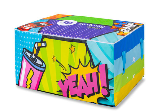Boîte de rangement pour softplay sur le thème de la bande dessinée en vente chez JB