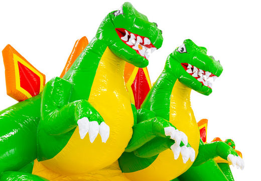 Figure 3D sur le château gonflable Double Slide, thème dinosaure Dino