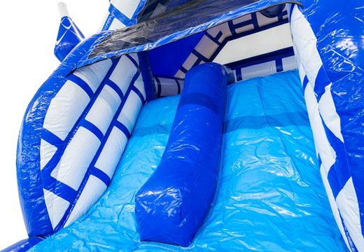 Achetez la glissade bleue et blanche du château gonflable Slide Combo Dubbelslide chez JB