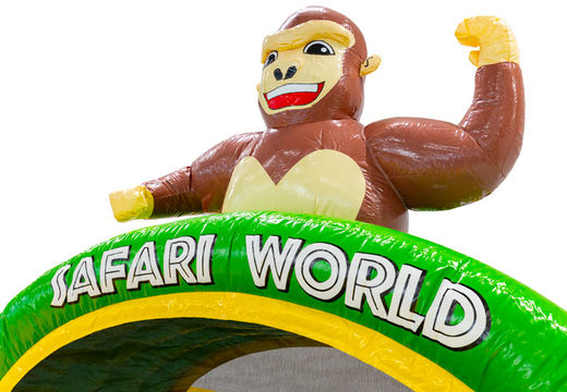 Figurine 3D sur le gonflable Dubbelslide thème singe Safari Gorilla